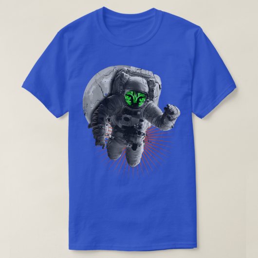 Astronaut Monster Space Moon Space Planets T-Shirt (Design voorkant)