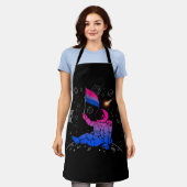 Astronaut Moon Bisexual Flag Space LGBTQ Gay Pride Schort (Gedragen)