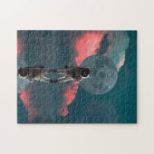 Astronaut Moon Galaxy Universe Planet Abstracte Ku Legpuzzel (Horizontaal)