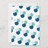 Astronaut Moon Rocket Blue 1e verjaardag Kaart (Achterkant)