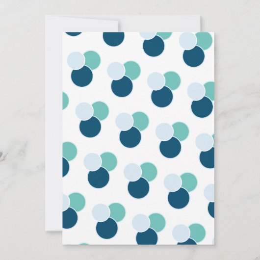 Astronaut Moon Rocket Blue 1e verjaardag Kaart (Achterkant)