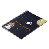 Astronaut Moon Rocket Kinder Solar System Fun Notitieboek (Linkerzijde)
