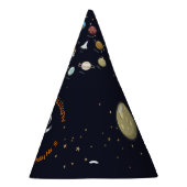 Astronaut Moon Rocket Monogram Kinder Zonnestelsel Feesthoedjes (Rechts)