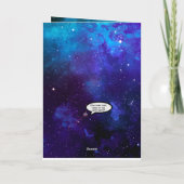 Astronaut & Moon Verjaardag Kaart (Achterkant)