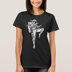 Astronaut Muay Thai Boxing Karate Kickboxing Marti T-shirt