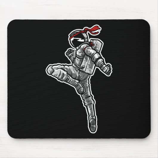 Astronaut Muay Thai Boxing Karate Kickboxing Muismat (Voorkant)