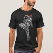 Astronaut Muay Thai Boxing Karate Kickboxing T-shirt (Voorkant)