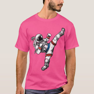 Astronaut Muay Thai Fighter Space Martial Arts Man T-shirt