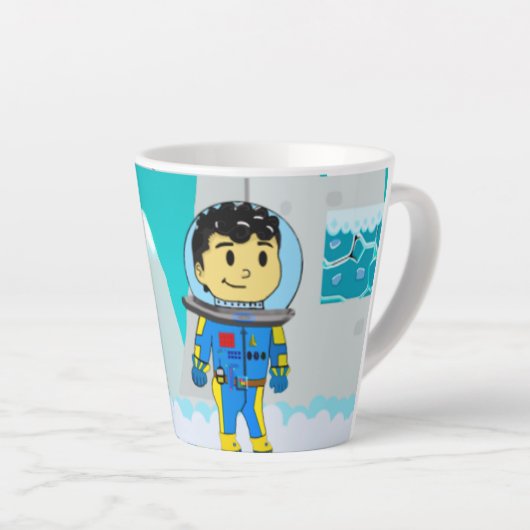 astronaut mug latte mok (Rechterhoek)