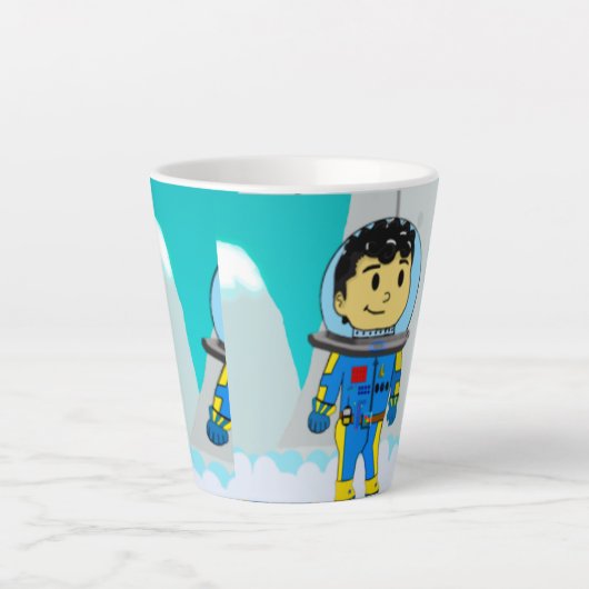 astronaut mug latte mok (Voorkant)