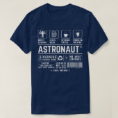 Astronaut Multitasking Beer Coffee Problem Solving T-shirt (Design voorkant)