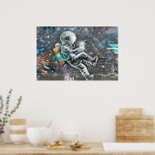 Astronaut Mural in Astoria Queens New York Poster (Keuken)