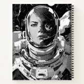 Astronaut Muse Noir Notitieboek (Achterkant)