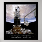 Astronaut Musgrave Hubble Space Telescope Poster (Voorkant)
