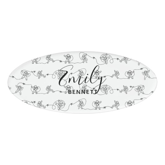 Astronaut Name Tag (Voorkant)