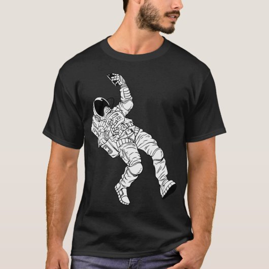 Astronaut neemt selfie t-shirt (Voorkant)