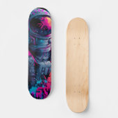 Astronaut Neon Graffiti Art – Limited Edition Persoonlijk Skateboard (Voorkant)