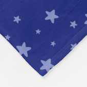 Astronaut Night Sky Moon Star Rocket Fleece Deken (Hoek)