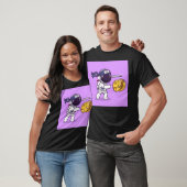 Astronaut Ninja Slash Moon Cartoon T-shirt (Unisex)