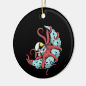 Astronaut Octopus Kraken Squid Space Astronomie Keramisch Ornament (Links)