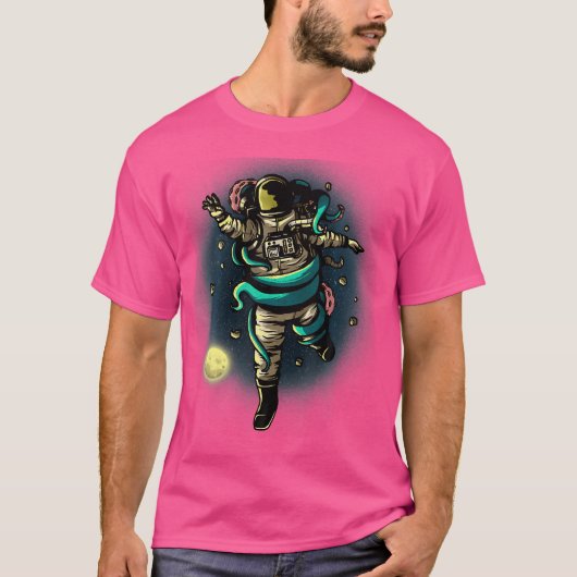 Astronaut Octopus Zee Animal Squid Whisperer Astro T-shirt (Voorkant)