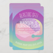 Astronaut Ombre Space Planet elke dag Kaart (Voorkant / Achterkant)