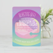 Astronaut Ombre Space Planet elke dag Kaart (Staand voorkant)