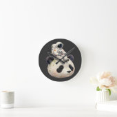 Astronaut on a Space Panda Surreal Weird and Fun Ronde Klok (Huis)