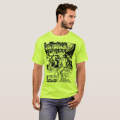 Astronaut on Moon Funny Retro 70's Illustration T-shirt (Voorkant volledig)