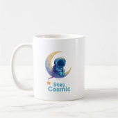 Astronaut on Moon Mug – Stay Cosmic Space Gift Koffiemok (Links)