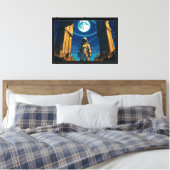 Astronaut onder de Hemelse Poort Canvas Afdruk (Insitu (Slaapkamer))