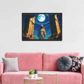 Astronaut onder de Hemelse Poort Canvas Afdruk (Insitu (Woonkamer))