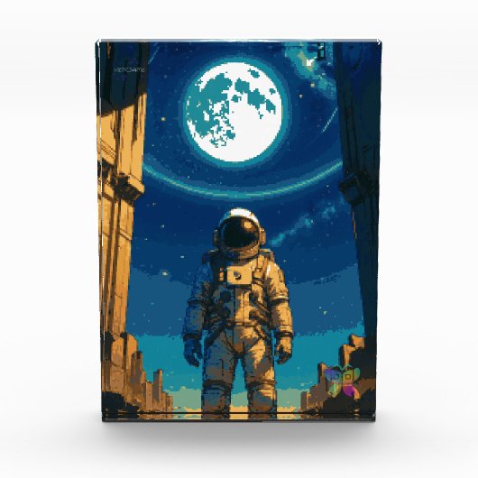 Astronaut onder de Hemelse Poort Fotoblokken (Voorkant)