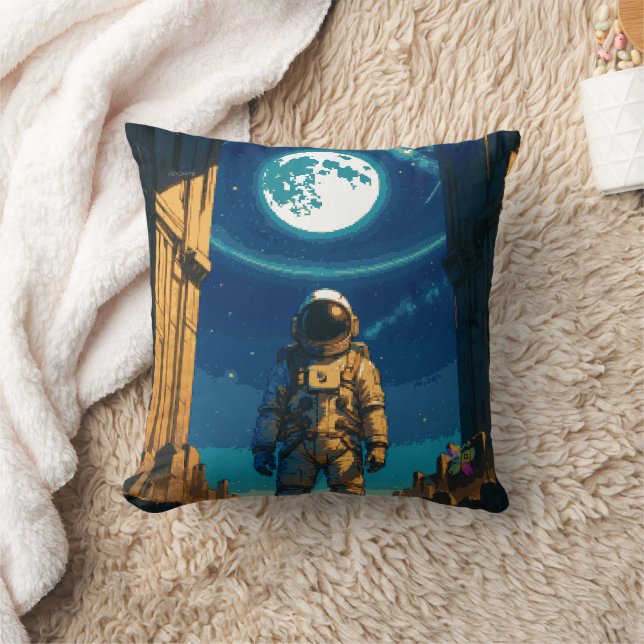 Astronaut onder de Hemelse Poort Kussen (Deken)