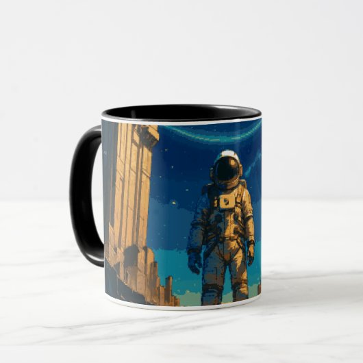 Astronaut onder de Hemelse Poort Mok (Voorkant links)