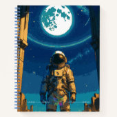 Astronaut onder de Hemelse Poort Premium Notitieboek (Voorkant)