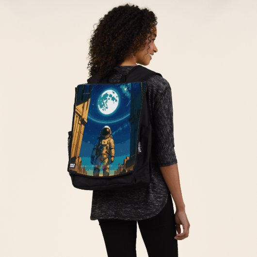 Astronaut onder de Hemelse Poort Premium Rugtassen (Gedragen)