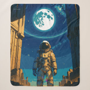 Astronaut onder de Hemelse Poort Premium Sherpa Deken