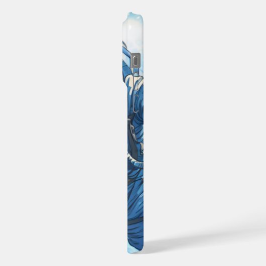 Astronaut onder water iPhone hoesje (Linkerkant)