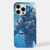 Astronaut onder water iPhone hoesje (Achterkant)
