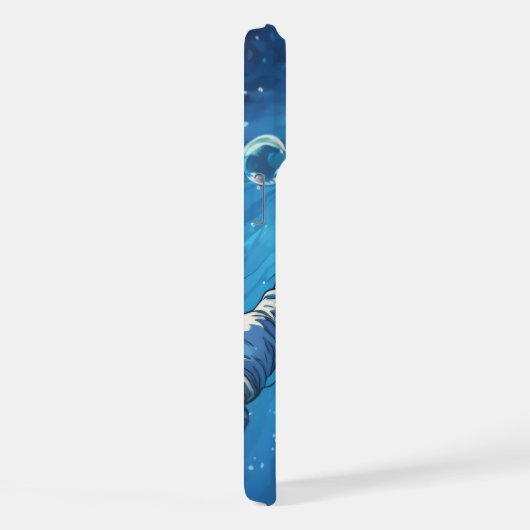 Astronaut onder water iPhone hoesje (Rechterkant)