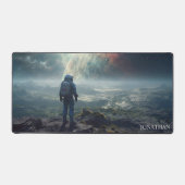 Astronaut Ontdek Planeten Ruimtereizen Galaxy Bureaumat (Voorkant)