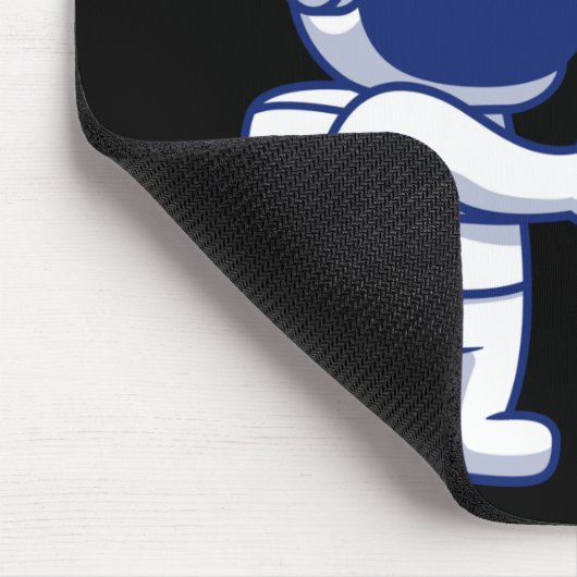 Astronaut ontmoet Alien Mousepad Muismat (Hoek)