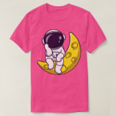 Astronaut op Cartoon T-shirt (Design voorkant)