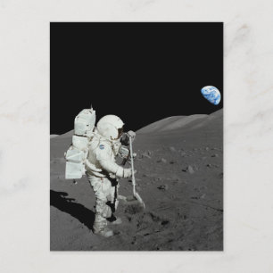 Astronaut op de maan briefkaart
