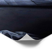 Astronaut op de maan met bier poster (Hoek)