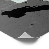 Astronaut op de maan poster (Hoek)