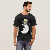 Astronaut op de maan t-shirt (Voorkant volledig)
