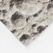 Astronaut op de Moon Space Black & Grey Fleece Deken (Hoek)