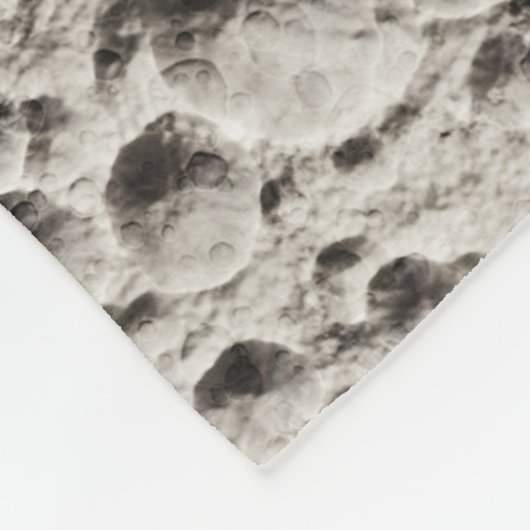 Astronaut op de Moon Space Black & Grey Fleece Deken (Hoek)